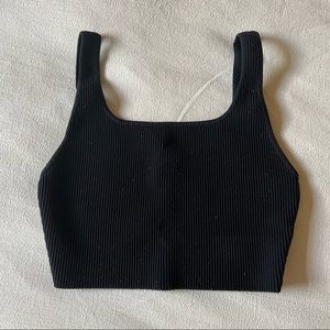 Babaton Sculpt Knit Squareneck Cropped Tank